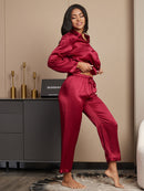 Pure Silk Button Up Women's Pajamas