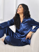 Pure Silk Button Up Women's Pajamas