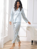 Pure Silk Button Up Women's Pajamas