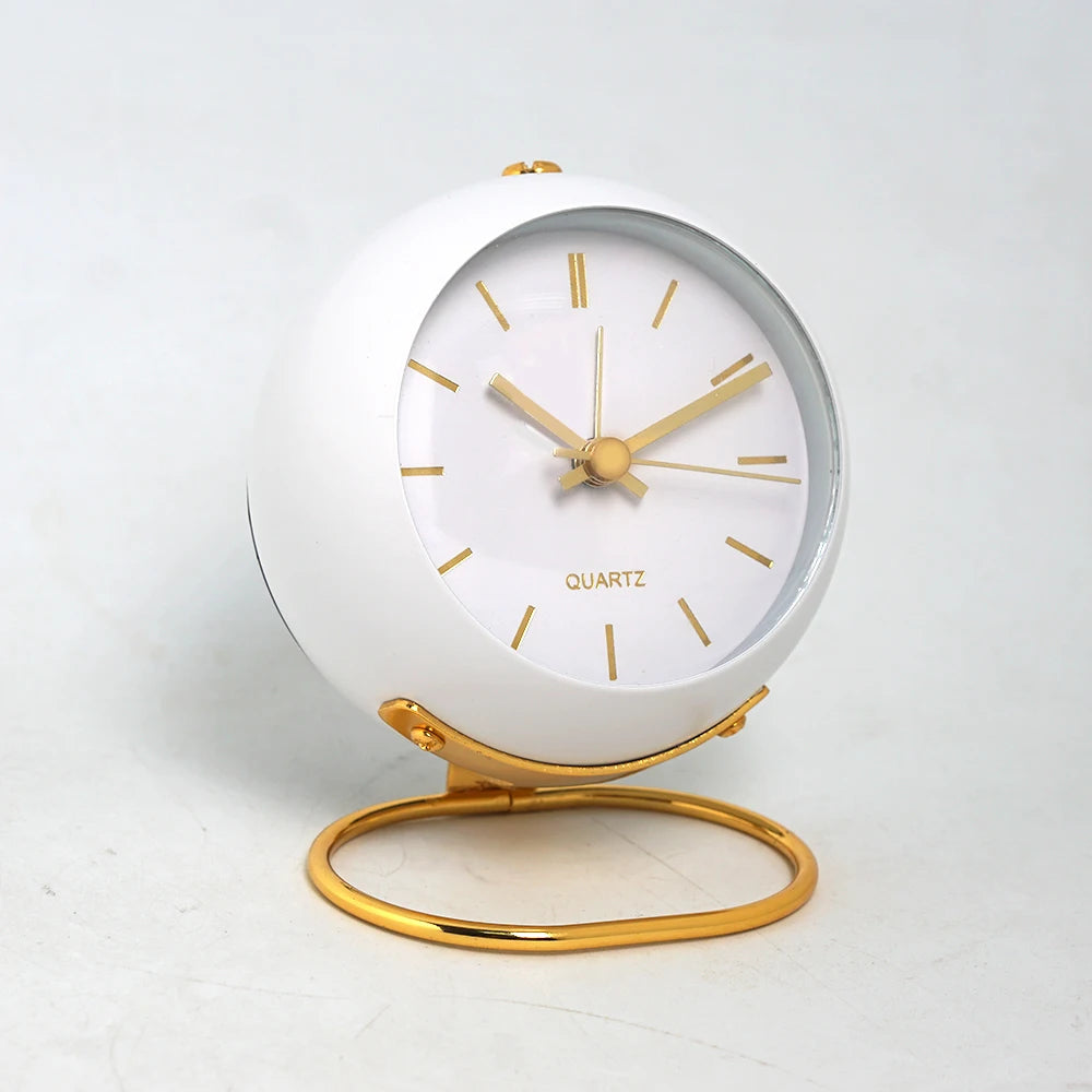 Nordic Minimalist Silent Alarm Clock – Perfect for Students and Bedside Use