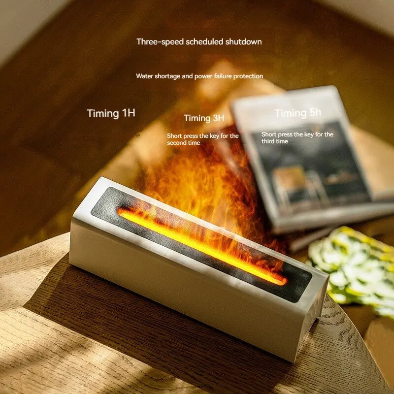 Colorful Flame USB Diffuser – Fragrance & Humidifier for Home or Office