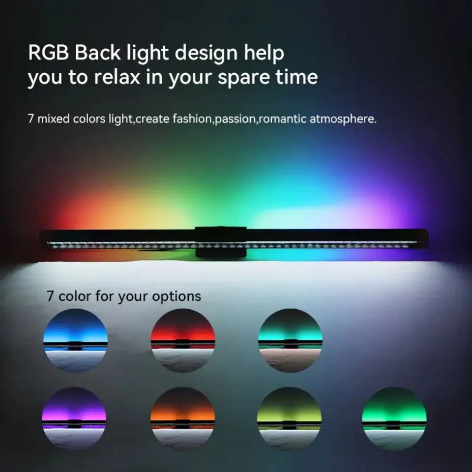 Led Computer Monitor Light Bar Desk Lighting Screen USB RGB Light Bar Monitor Lamp For Study Reading Table Stepless Dimming Lamp